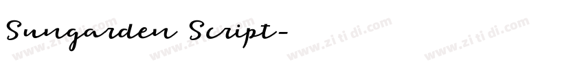 Sungarden Script字体转换 Sungarden Script字体转换